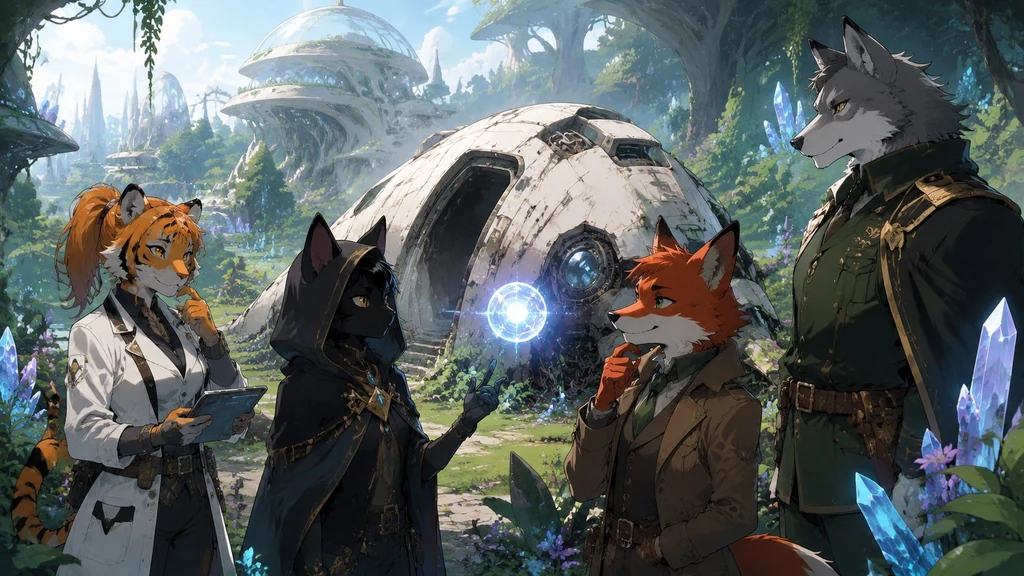 A World of Tails on a Distant Planet