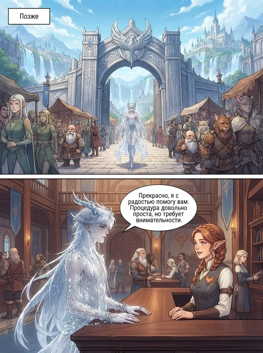 Комикс по Исекай RPG